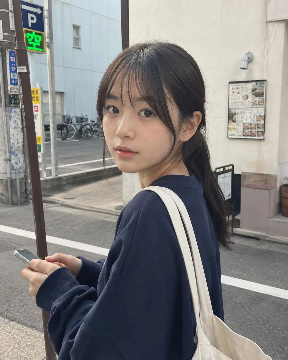 大学生の女性